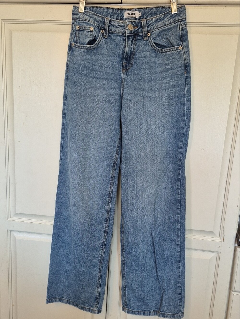 refuge Light Blue Wide Leg Jeans - Picture 3 of 6